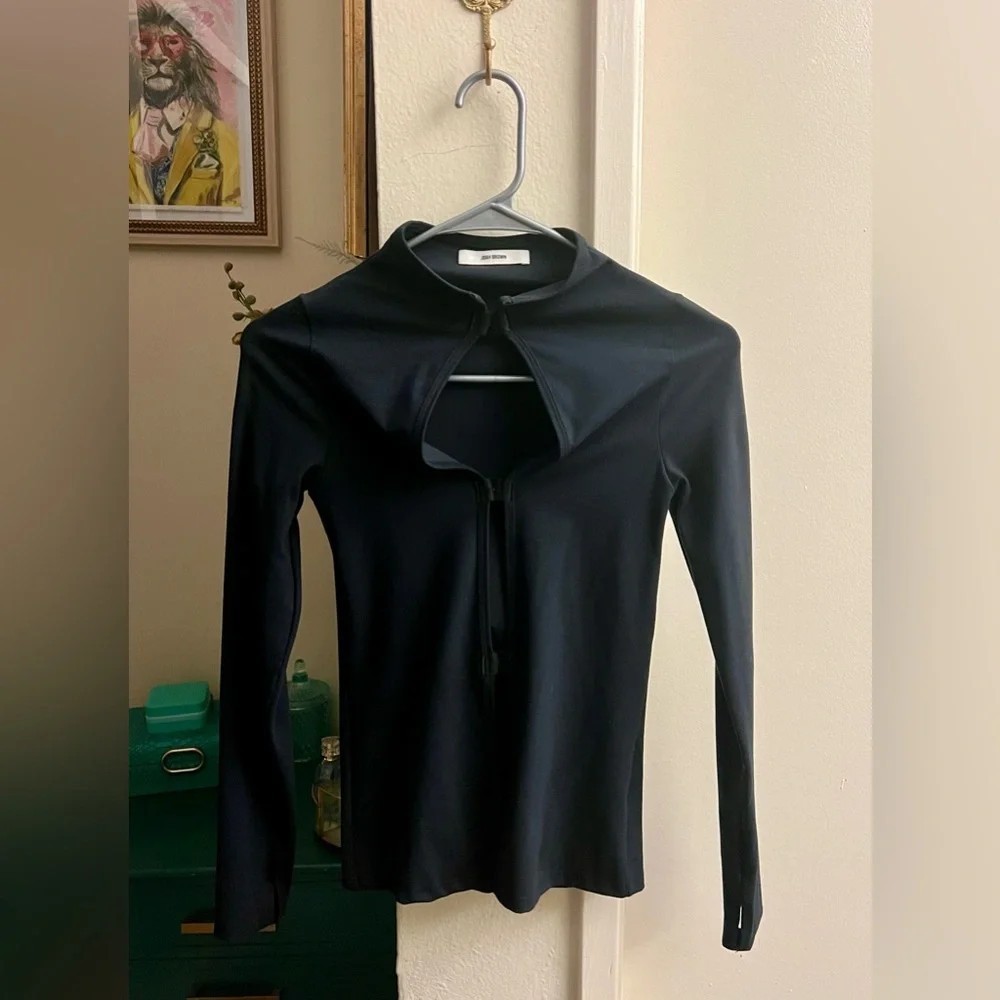 Joah Brown Black Cut-Out Long Sleeve - EUC - Picture 7 of 15